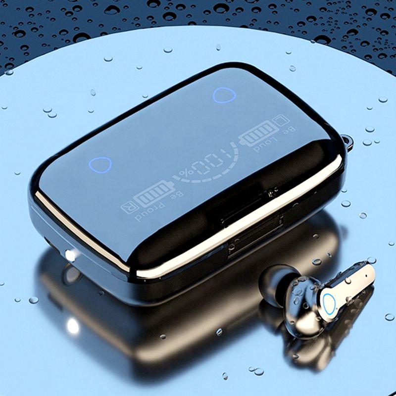TWS Wireless Earphone M19 IPX7 Waterproof Blue tooth Earphone with Power Bank