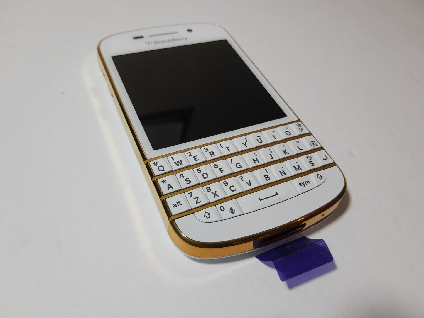 Blackberry Q10 Gold/white Edition