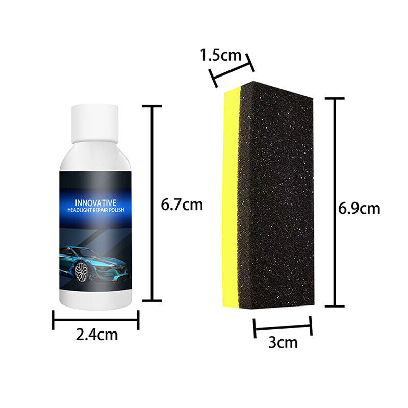 Headlight Cover Len Restorer Cleaner Repair Liquid Polish Car Accessories 20ml