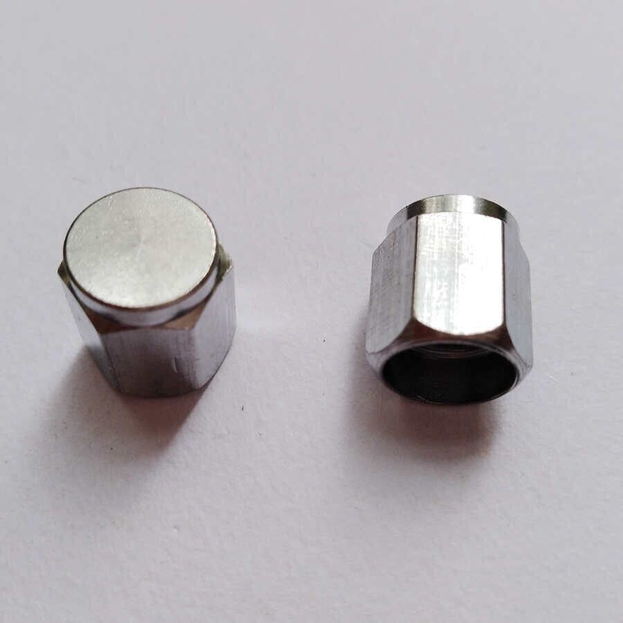 20 PCS - Brass Metal Chrome Valve Caps Tire Valve Stem Caps US Stock A393