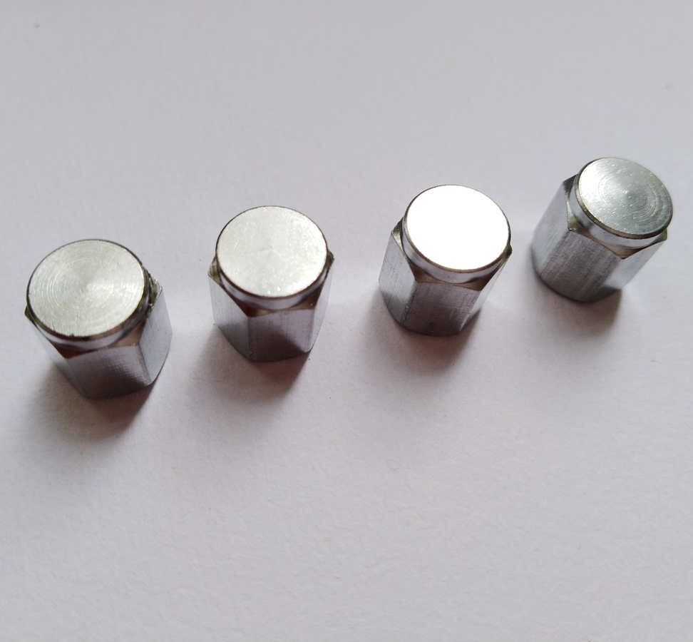 20 PCS - Brass Metal Chrome Valve Caps Tire Valve Stem Caps US Stock A393