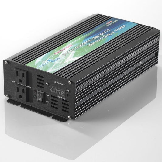 PURE SINE WAVE POWER INVERTER 1000/2000 WATT 12V DC TO 120V AC