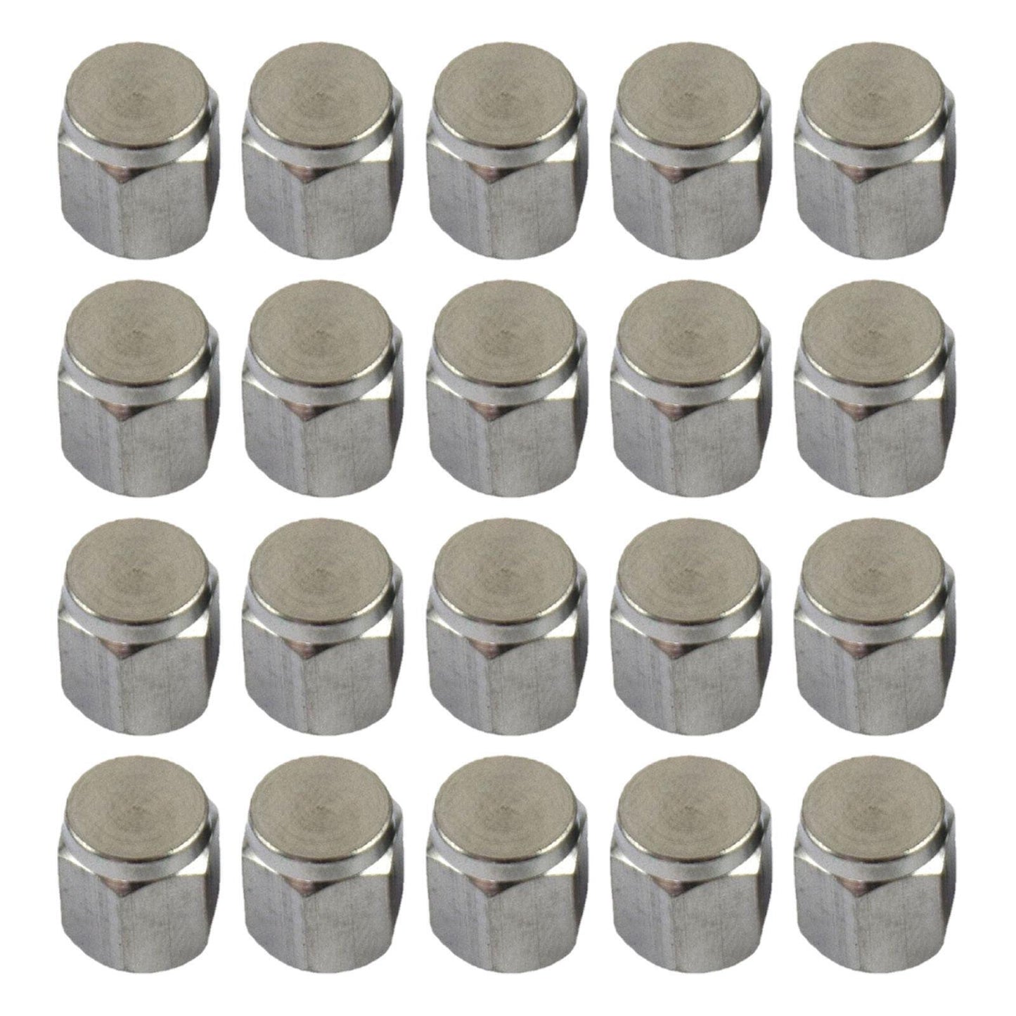 20PCS Brass Metal Valve Cap Tire Valve Stems Caps E-cap Air Dust Ca Good
