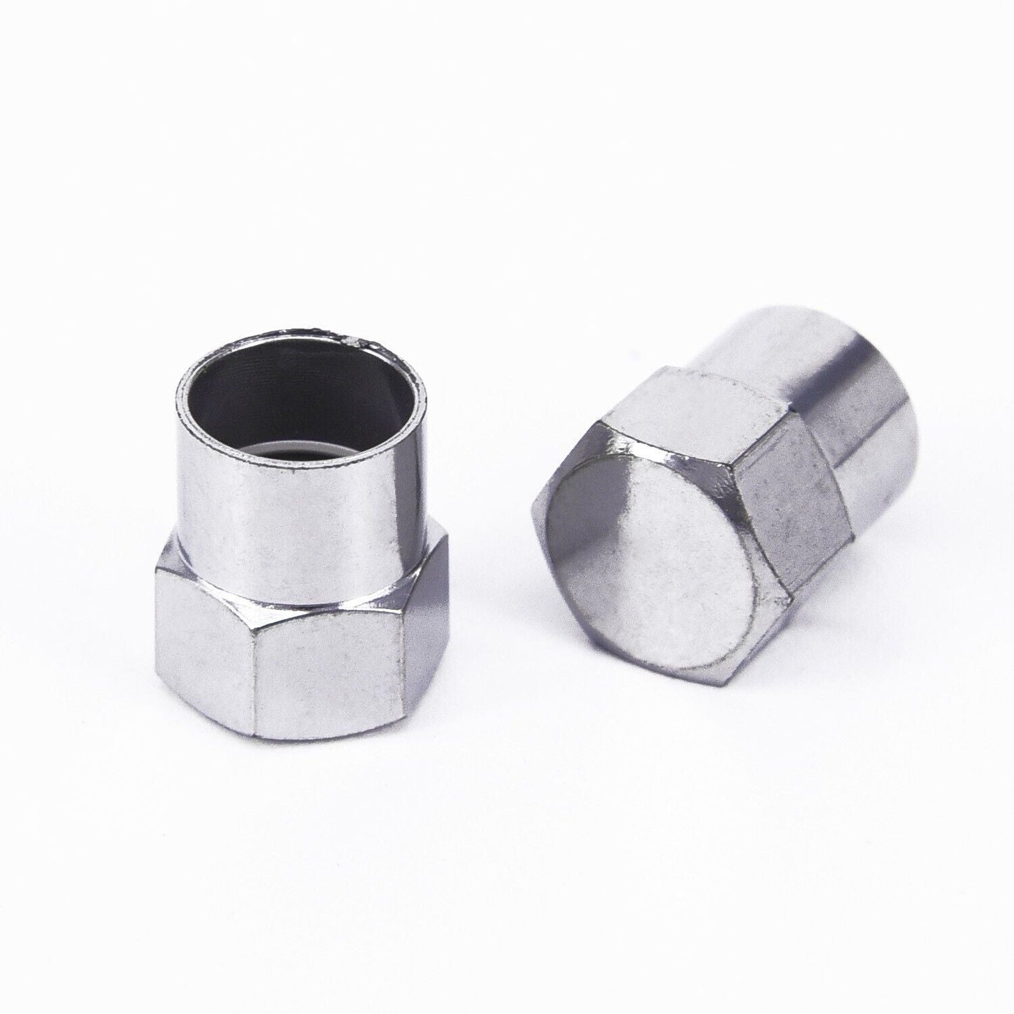 100Pcs Chrome Plated Car/Truck Auto Wheels Tire Valve Stem Cap Lid Air Dust Cove