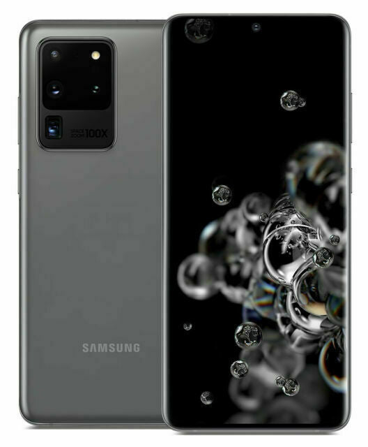Samsung Galaxy S20 Ultra 5G SM-G988U1 128GB/512GB 16GB RAM Factory Unlocked - International/US Version