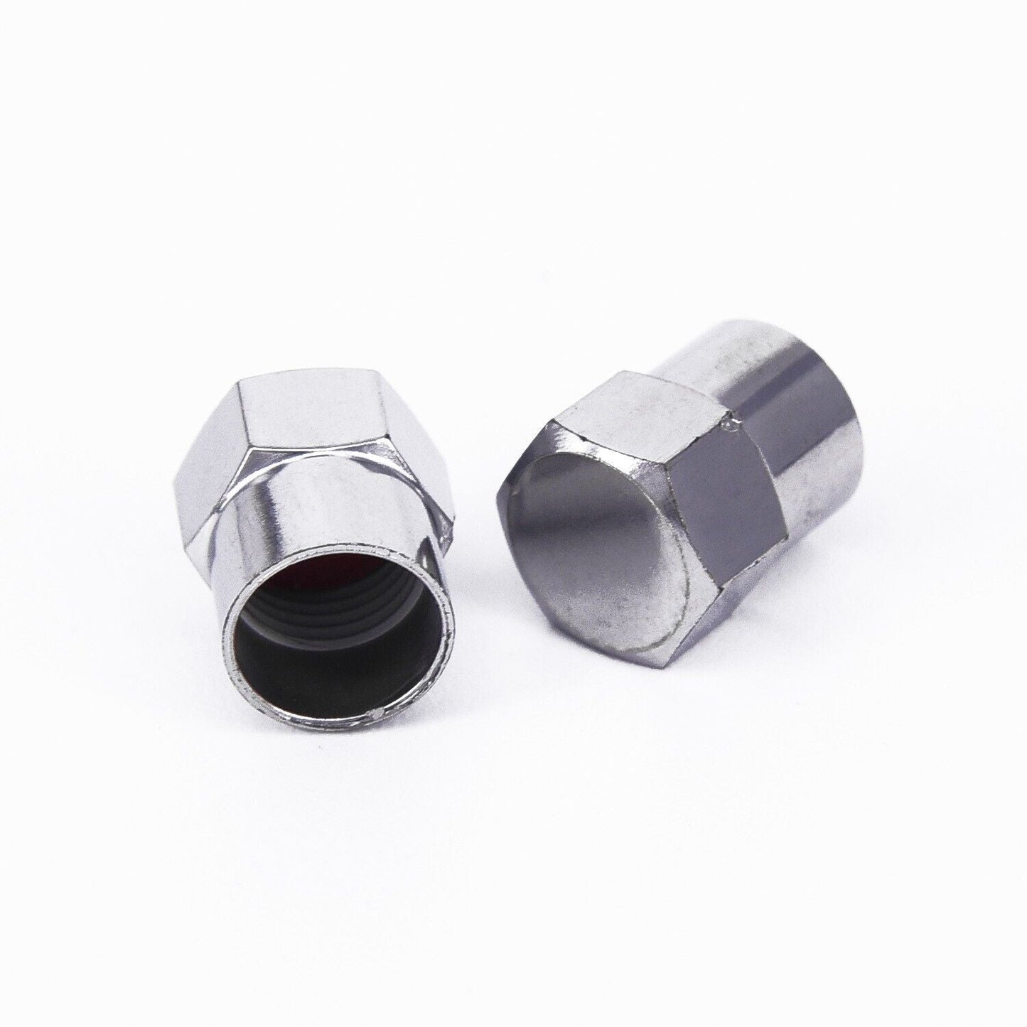 100Pcs Chrome Plated Car/Truck Auto Wheels Tire Valve Stem Cap Lid Air Dust Cove