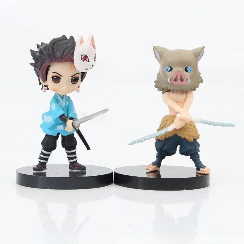 Anime Demon Slayer: Kimetsu no Yaiba Kamado Nezuko 6Pcs/Set Action Figure Gifts