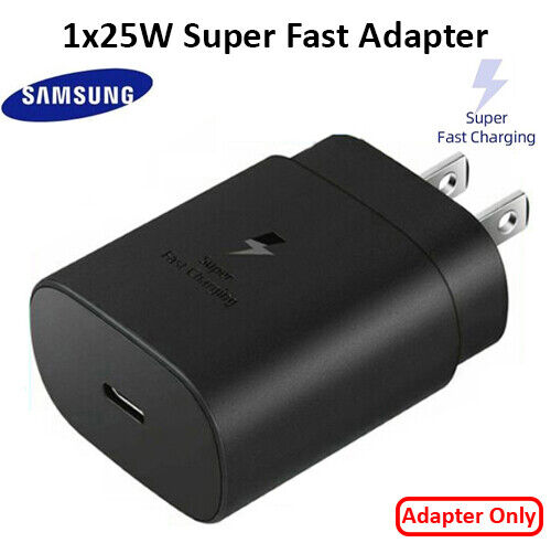 Super Fast Wall Charger Samsung 25w Type USB-C 6FT Cable Charger For S20 S21+ 5G