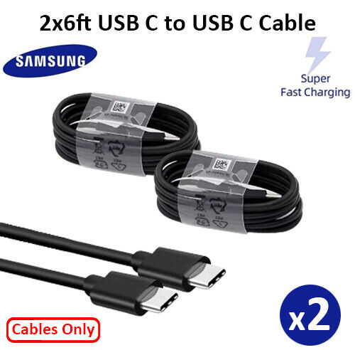 Super Fast Wall Charger Samsung 25w Type USB-C 6FT Cable Charger For S20 S21+ 5G