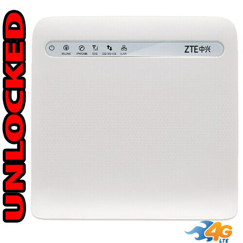 ZTE MF253 Home Modem Wi-Fi Router GSM Unlocked 4G LTE Canada Latin Europe